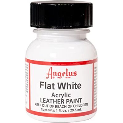 Angelus Leather Paint 30 ml, branco plano Angelus Leather Paint 30 ml, branco plano