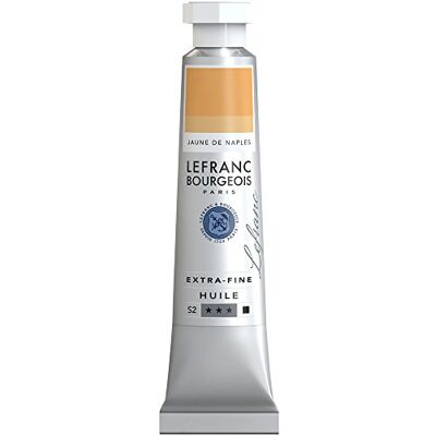 Lefranc Bourgeois Óleo extra fino de 20 ml, tubo de pintura, amarelo Nápoles Lefranc Bourgeois Óleo extra fino de 20 ml, tubo de pintura, amarelo Nápoles