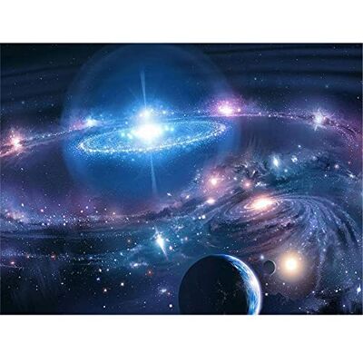 YSCOLOR Diamond Painting Full 5D Galaxy Planetas Space Scenery DIY diamante redondo pintura ponto cruz decoração para a casa bordado redondo mosaico 30 x 40 cm YSCOLOR Diamond Painting Full 5D Galaxy Planetas Space Scenery DIY diamante redondo pintura ponto cruz decoração para a casa bordado redondo mosaico 30 x 40 cm
