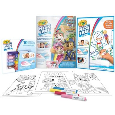 CRAYOLA Color Wonder, conjunto de conveniência de cor sem manchas, tema Patrulha Canina, atividade criativa para crianças, idade 3,4,5 anos, CRAYOLA Color Wonder, conjunto de conveniência de cor sem manchas, tema Patrulha Canina, atividade criativa para crianças, idade 3,4,5 anos,