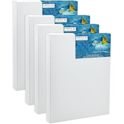 CHELY INTERMARKET MOD561 Telas para pintar 70 x 100 cm pack 4 unidades armação de madeira 37 mm algodão branco pré-impresso profissional para acrílico óleo artesanato belas artes artistas fãs CHELY INTERMARKET MOD561 Telas para pintar 70 x 100 cm pack 4 unidades armação de madeira 37 mm algodão branco pré-impresso profissional para acrílico óleo artesanato belas artes artistas fãs