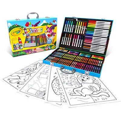 CRAYOLA Pasta do artista; 155 peças, marcadores laváveis supertips, presente para crianças, idade 4,5, 6 +, atividades criativas, lápis coloridos, ceras, folhas para colorir CRAYOLA Pasta do artista; 155 peças, marcadores laváveis supertips, presente para crianças, idade 4,5, 6 +, atividades criativas, lápis coloridos, ceras, folhas para colorir