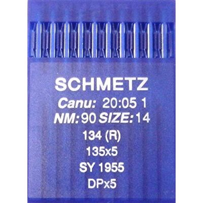 SCHMETZ Agulhas de costura à máquina redondas, 10 unidades, sistema 134 (R), Industrie St. 90 cm SCHMETZ Agulhas de costura à máquina redondas, 10 unidades, sistema 134 (R), Industrie St. 90 cm