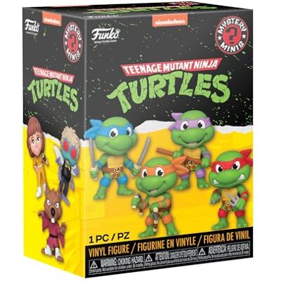 Funko Mystery Mini: Teenage Mutant Ninja Turtles (TMNT) Merchandising oficial de superheróis mini figura de vinil em caixa surpresa presente misterioso para colecionadores Funko Mystery Mini: Teenage Mutant Ninja Turtles (TMNT) Merchandising oficial de superheróis mini figura de vinil em caixa surpresa presente misterioso para colecionadores