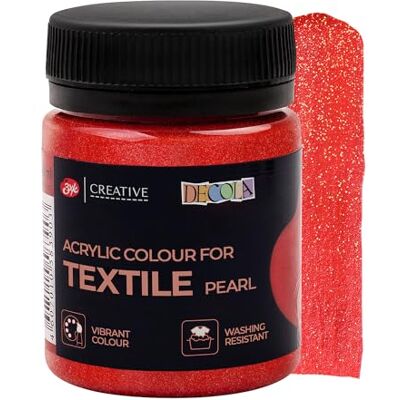 Decola Tinta Têxtil Efeito Purpurina Vermelho 50ml Cores Com Alta Pigmentação Feito Por Nevskaya Palitra Decola Tinta Têxtil Efeito Purpurina Vermelho 50ml Cores Com Alta Pigmentação Feito Por Nevskaya Palitra