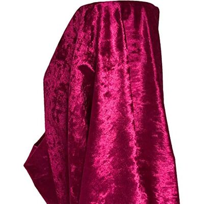 A-Express Tecido de veludo esmagado macio material cortinas almofadas modista 140 cm largura meio metro (50 cm x 140 cm) rosa escuro A-Express Tecido de veludo esmagado macio material cortinas almofadas modista 140 cm largura meio metro (50 cm x 140 cm) rosa escuro