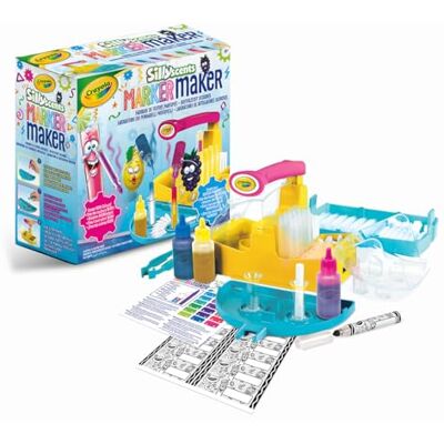 CRAYOLA Marker Maker Silly Scents, Laboratório de marcadores perfumados de neon, crie os seus próprios marcadores perfumados, atividade criativa e presente para crianças a partir dos 6 anos, versão CRAYOLA Marker Maker Silly Scents, Laboratório de marcadores perfumados de neon, crie os seus próprios marcadores perfumados, atividade criativa e presente para crianças a partir dos 6 anos, versão
