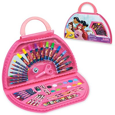 Disney Maleta de Pinturas para Meninas, Estojo de Cores Completo com Marcadores, Lápis de Cor e Giz de Cera, Maleta de Atividades para Meninas Colorir (Conjunto Rosa Princesa) Disney Maleta de Pinturas para Meninas, Estojo de Cores Completo com Marcadores, Lápis de Cor e Giz de Cera, Maleta de Atividades para Meninas Colorir (Conjunto Rosa Princesa)