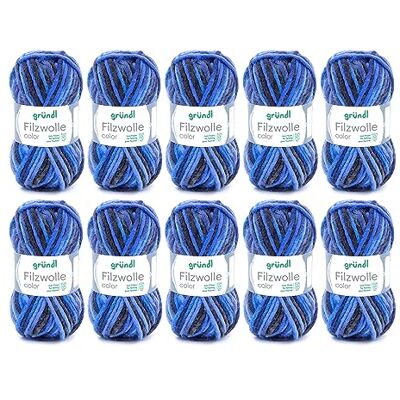 Lã Gründl - Cor - 50g / 50m - Lã para feltro - Azul-Antracite - Tipo de lã Lã Gründl - Cor - 50g / 50m - Lã para feltro - Azul-Antracite - Tipo de lã