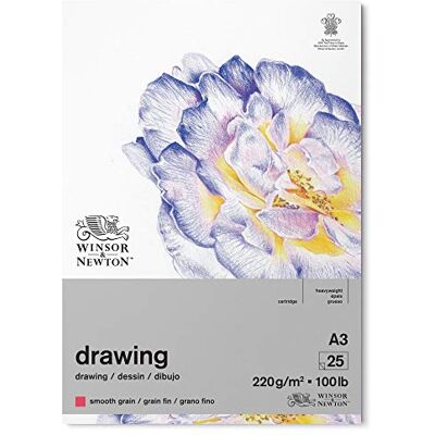Winsor & Newton Bloco desenho, branco natural, DIN A3 Winsor & Newton Bloco desenho, branco natural, DIN A3