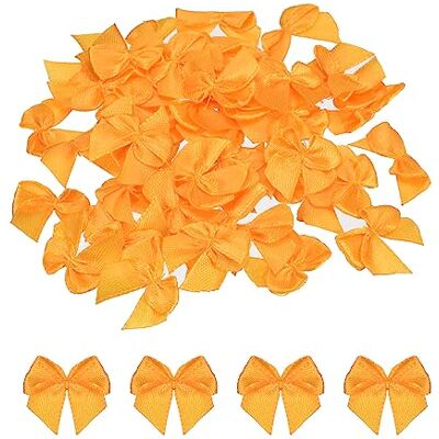 sourcing map 50 unidades Mini fita laço 1" mini tecido cetim fita de forma laços para artesanato bricolage costura casamento aniversário festa laranja sourcing map 50 unidades Mini fita laço 1" mini tecido cetim fita de forma laços para artesanato bricolage costura casamento aniversário festa laranja