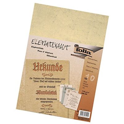 Folia Papel de pele de elefante (A4, 110 g/m², 10 folhas), bege Folia Papel de pele de elefante (A4, 110 g/m², 10 folhas), bege