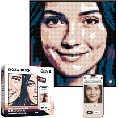 MOZABRICK Cor S Bloco de fixação mosaico foto, presente personalizado, kit de construção, kit de construção, kit de construção, Pixel Art MOZABRICK Cor S Bloco de fixação mosaico foto, presente personalizado, kit de construção, kit de construção, kit de construção, Pixel Art