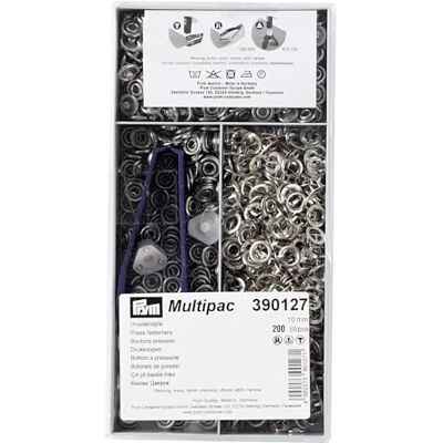 Prym Sutiãs sem costura , metal, prateado, 10 mm, silberfarbig, 200 Stück Prym Sutiãs sem costura , metal, prateado, 10 mm, silberfarbig, 200 Stück