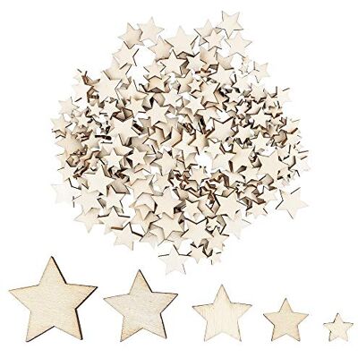 Ideen mit Herz Estrelas de madeira para trabalhos manuais e decorar, 5 tamanhos, 1 cm até 3 cm, cores naturais, ideal como decoração de Natal, decoração de mesa, decoração para espalhar Ideen mit Herz Estrelas de madeira para trabalhos manuais e decorar, 5 tamanhos, 1 cm até 3 cm, cores naturais, ideal como decoração de Natal, decoração de mesa, decoração para espalhar
