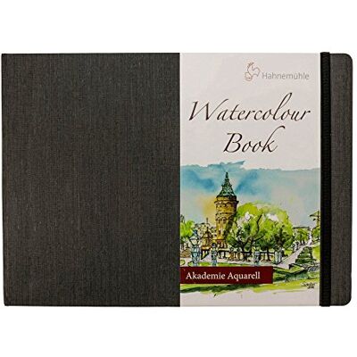 Hahnemühle Papel de aguarela (200 g/m², grão fino, 30 folhas, formato horizontal, branco natural, A4) Hahnemühle Papel de aguarela (200 g/m², grão fino, 30 folhas, formato horizontal, branco natural, A4)