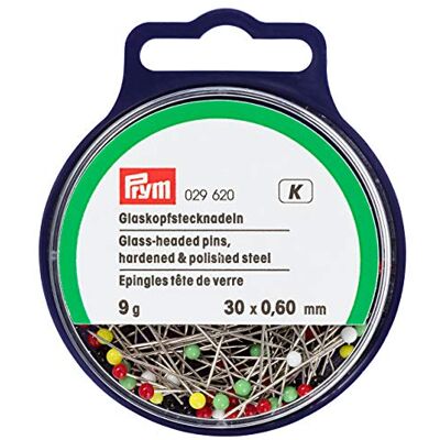 Prym Modelo Alfinetes com Cabeça de Vidro - Alfinetes Prym Modelo Alfinetes com Cabeça de Vidro - Alfinetes