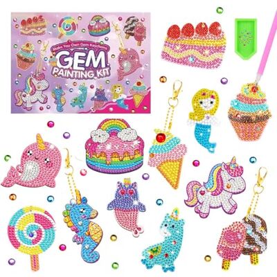 Bambebe 5D Diamond Painting Kit completo para meninas, kit artesanato para meninos e meninas 6 7 8 9 10 11 12 anos, mosaico autocolantes pintura atividades criativas de bricolage presente de aniversário Bambebe 5D Diamond Painting Kit completo para meninas, kit artesanato para meninos e meninas 6 7 8 9 10 11 12 anos, mosaico autocolantes pintura atividades criativas de bricolage presente de aniversário