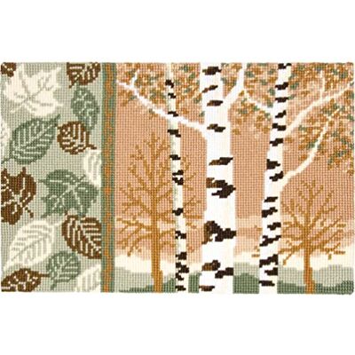 Vervaco Ponto cruz kit tapete decorativo ABEDULE artesanato adultos decoração bordar kit iniciantes completo DIY bordado criativo presente ca. 75x50cm Cross Stitch Embroidery Vervaco Ponto cruz kit tapete decorativo ABEDULE artesanato adultos decoração bordar kit iniciantes completo DIY bordado criativo presente ca. 75x50cm Cross Stitch Embroidery