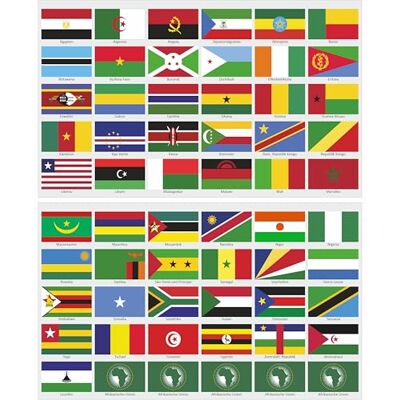 beihaasnatuerlich Conjunto de adesivos de bandeiras de países da África, 60 autocolantes retangulares de 5 x 3 cm em 2 folhas, impermeáveis e resistentes aos raios UV, para modelismo, malas, decoração beihaasnatuerlich Conjunto de adesivos de bandeiras de países da África, 60 autocolantes retangulares de 5 x 3 cm em 2 folhas, impermeáveis e resistentes aos raios UV, para modelismo, malas, decoração