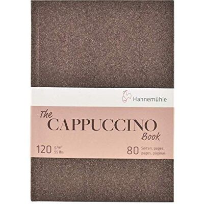 Hahnemühle Hahnemuhle, caderno de esboços, cappuccino, A4 (11,7 x 8,3 polegadas), 120 g/m?, 40 folhas/80 p?ginas, encadernado duro Hahnemühle Hahnemuhle, caderno de esboços, cappuccino, A4 (11,7 x 8,3 polegadas), 120 g/m?, 40 folhas/80 p?ginas, encadernado duro