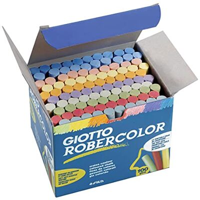 Giotto Robercolor, giz colorido, caixa de 100 unidades Giotto Robercolor, giz colorido, caixa de 100 unidades