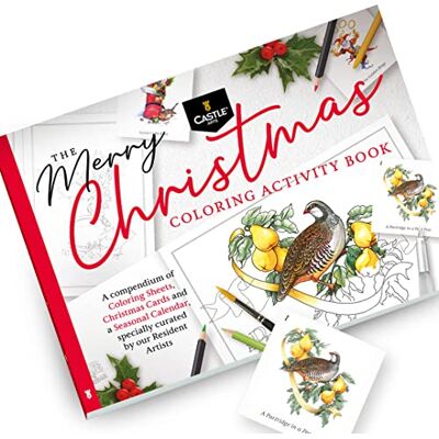 Castle Arts Livro para colorir de Natal Compêndio de cartões, calendário e cenas curadas para elevar o espírito Com guia de referência de cores Papel de grau artístico que não Castle Arts Livro para colorir de Natal Compêndio de cartões, calendário e cenas curadas para elevar o espírito Com guia de referência de cores Papel de grau artístico que não