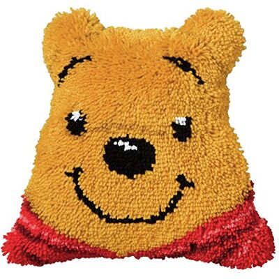 Vervaco – Kit de almofada de crochê de tapete, design de ursinho, forma multicolorida de Winnie The Pooh Vervaco – Kit de almofada de crochê de tapete, design de ursinho, forma multicolorida de Winnie The Pooh