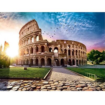 YSCOLOR Diamond Painting DIY 5D cubo diamante mosaico diamante redondo pintura roma coliseu bordado ponto cruz estilo europeu castelo edifício 30 x 40 cm YSCOLOR Diamond Painting DIY 5D cubo diamante mosaico diamante redondo pintura roma coliseu bordado ponto cruz estilo europeu castelo edifício 30 x 40 cm