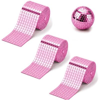 QingWing 4800 Piezas 3 Volumen Mosaico Espejo Cuadrado de Cristal, Rosa 5x5mm Self-Adhesive Glass Mirror Mosaic Volumen Espejo Adhesivo para Manualidades de DIY Pared Cocina Decoración Bolas KTV QingWing 4800 Piezas 3 Volumen Mosaico Espejo Cuadrado de Cristal, Rosa 5x5mm Self-Adhesive Glass Mirror Mosaic Volumen Espejo Adhesivo para Manualidades de DIY Pared Cocina Decoración Bolas KTV
