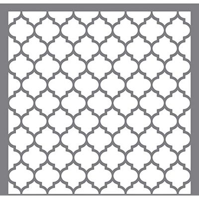 Rayher Modelo para pintar paredes e móveis com treliça, reutilizável, 30,5x30,5 cm, Rayher Modelo para pintar paredes e móveis com treliça, reutilizável, 30,5x30,5 cm,