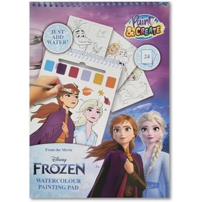 Disney Livro colorir aguarela congelada Disney Livro colorir aguarela congelada