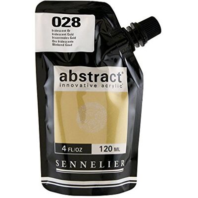 Sennelier : Abstrato tinta acrílica: 120 ml: Ouro ridescent Sennelier : Abstrato tinta acrílica: 120 ml: Ouro ridescent
