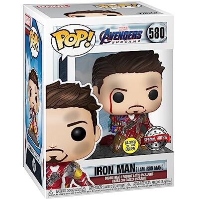 Funko Pop! Marvel: Marvel Avengers Endgame Eu Sou o Homem de Ferro Metálico Brilha no Escuro Figura de Vinil Colecionável Ideia de Presente Mercadoria Oficial Fãs de Filmes Funko Pop! Marvel: Marvel Avengers Endgame Eu Sou o Homem de Ferro Metálico Brilha no Escuro Figura de Vinil Colecionável Ideia de Presente Mercadoria Oficial Fãs de Filmes