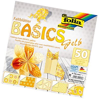 Folia papiroflexia/origami papel de 80 g/m², 50 unidades, vários desenhos Folia papiroflexia/origami papel de 80 g/m², 50 unidades, vários desenhos