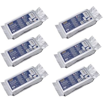 ARTME Argila de modelar branca de 3000 g (500 g x 6 unidades), endurecimento ao ar para artes e trabalhos manuais criativos, secagem ao ar, embalagem individual, 500 g x 6 unidades ARTME Argila de modelar branca de 3000 g (500 g x 6 unidades), endurecimento ao ar para artes e trabalhos manuais criativos, secagem ao ar, embalagem individual, 500 g x 6 unidades