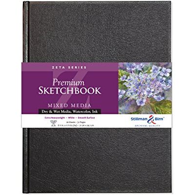 Stillman & Birn : Zeta Sketchbook 8,25 x 11,75 polegadas (A4) Hardbound 270 gsm – Natural White Smooth Stillman & Birn : Zeta Sketchbook 8,25 x 11,75 polegadas (A4) Hardbound 270 gsm – Natural White Smooth