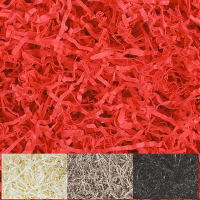 Creative 200 g vermelho virutas papel triturado enchimento caixas presente kraft Creative 200 g vermelho virutas papel triturado enchimento caixas presente kraft