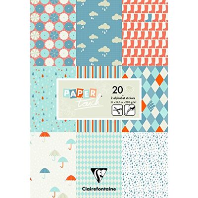 Clairefontaine PaperTouch Bloco de papel, A4, 200 g, 20 folhas, cor verde Clairefontaine PaperTouch Bloco de papel, A4, 200 g, 20 folhas, cor verde
