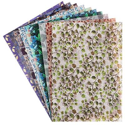 Ideen mit Herz Papel decorativo, design de papel transparente deluxe, em relevo, colorido, acabamento com verniz, DIN A4, 150 g/m², 10 folhas, papel para artesanato com padrão (nome de folha nobre) Ideen mit Herz Papel decorativo, design de papel transparente deluxe, em relevo, colorido, acabamento com verniz, DIN A4, 150 g/m², 10 folhas, papel para artesanato com padrão (nome de folha nobre)