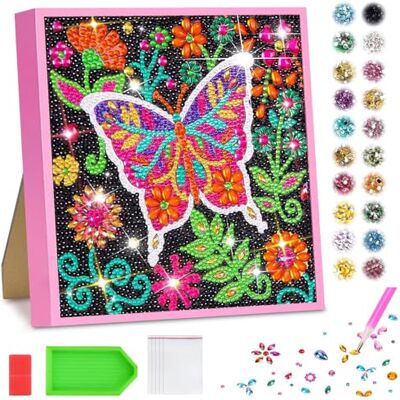 Vlecexs Diamond Painting para crianças com moldura, presentes para meninas 6 7 8 9 10 11 anos, artesanato criativo para meninas 6-12 anos DIY, presente de aniversário para meninas 6 7 8 9 10 11 Anos Vlecexs Diamond Painting para crianças com moldura, presentes para meninas 6 7 8 9 10 11 anos, artesanato criativo para meninas 6-12 anos DIY, presente de aniversário para meninas 6 7 8 9 10 11 Anos