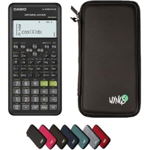 Casio fx-570ES Plus 2ª Edição com Estojo Protetor WYNGS Preto Calculadora Científica Pacote Básico Casio fx-570ES Plus 2ª Edição com Estojo Protetor WYNGS Preto Calculadora Científica Pacote Básico
