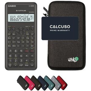 Casio fx-82MS 2nd Edition com capa protetora WYNGS cinzento escuro calculadora científica pacote básico Casio fx-82MS 2nd Edition com capa protetora WYNGS cinzento escuro calculadora científica pacote básico