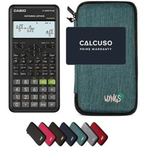 Casio fx-82ES Plus 2ª Edição com Estojo Protetor WYNGS Turquesa Calculadora Científica Pacote Básico Casio fx-82ES Plus 2ª Edição com Estojo Protetor WYNGS Turquesa Calculadora Científica Pacote Básico