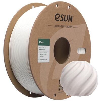 eSUN ASA+ Filamento 1,75 mm, filamento 3D resistente à internet, bobina de 1 kg (2,2 LBS) materiais de impressão 3D para impressoras 3D, branco quente eSUN ASA+ Filamento 1,75 mm, filamento 3D resistente à internet, bobina de 1 kg (2,2 LBS) materiais de impressão 3D para impressoras 3D, branco quente