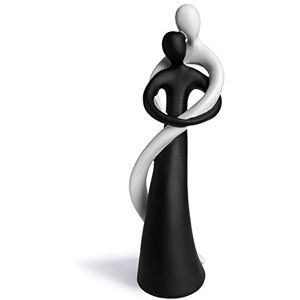 FeinKnick Casal harmónico preto e branco escultura pintada à mão com 27 cm de altura estátua elegante como símbolo de amor e carinho figura decorativa perfeita como presente FeinKnick Casal harmónico preto e branco escultura pintada à mão com 27 cm de altura estátua elegante como símbolo de amor e carinho figura decorativa perfeita como presente
