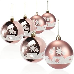 com-four ® 6x bolas de Natal, bolas de Natal de plástico inquebráveis para o Natal, enfeites de Natal para árvore de Natal com pendentes com-four ® 6x bolas de Natal, bolas de Natal de plástico inquebráveis para o Natal, enfeites de Natal para árvore de Natal com pendentes