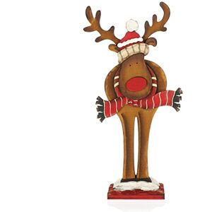 com-four ® Expositor decorativo para o Natal, rena XL de madeira para montar, expositor de Natal para decorar e presentear, 01 peça, rena de 35 cm) com-four ® Expositor decorativo para o Natal, rena XL de madeira para montar, expositor de Natal para decorar e presentear, 01 peça, rena de 35 cm)