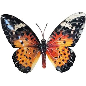 CIM Decoração de parede de metal com design de borboleta vanesa dos cardos de 35 x 25 cm, animais 3D. Decoração de parede com prático sistema de montagem, escultura mural pintada à mão CIM Decoração de parede de metal com design de borboleta vanesa dos cardos de 35 x 25 cm, animais 3D. Decoração de parede com prático sistema de montagem, escultura mural pintada à mão