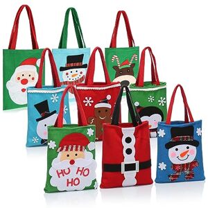 com-four ® 9x Sacos de Presente para Natal Saco de Presente para Pai Natal e Advento Saco de Presente com Alças Saco de Feltro com Motivos Natalícios 24 x 20 cm com-four ® 9x Sacos de Presente para Natal Saco de Presente para Pai Natal e Advento Saco de Presente com Alças Saco de Feltro com Motivos Natalícios 24 x 20 cm